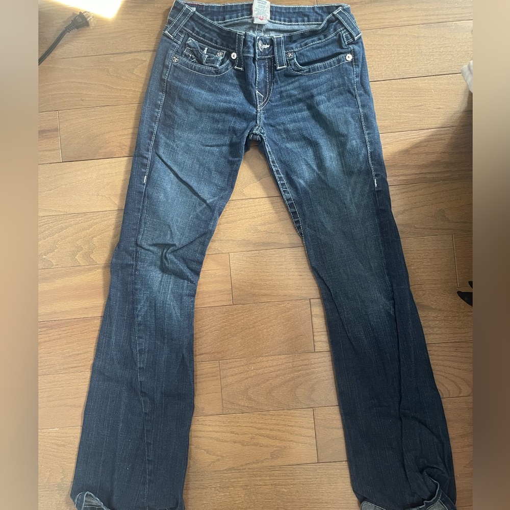 True Religion Low Rise Jeans. The fit is amazing on these ones!